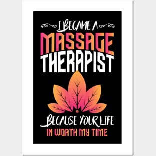 I became a massage therapist saying Posters and Art